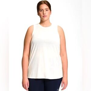 NWT THE NORTH FACE wander slitback tank top in gardenia white 3X
